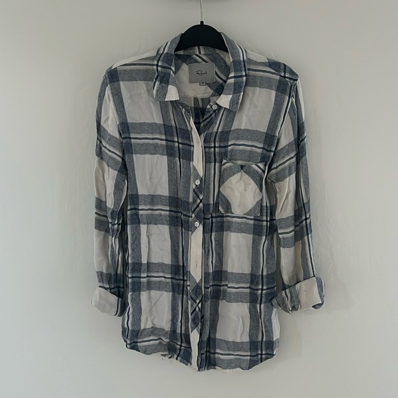 Rails plaid long sleeve top - Picture 2 of 7